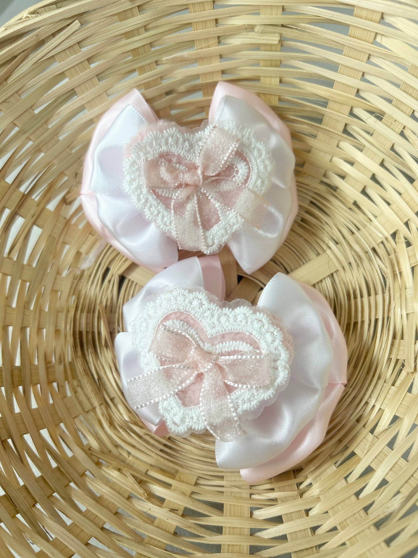 Double heart piggies 3.5”