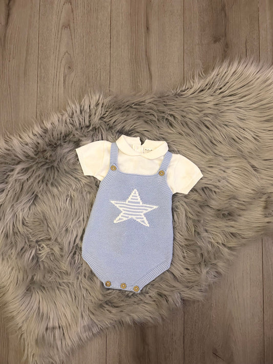Knitted star romper