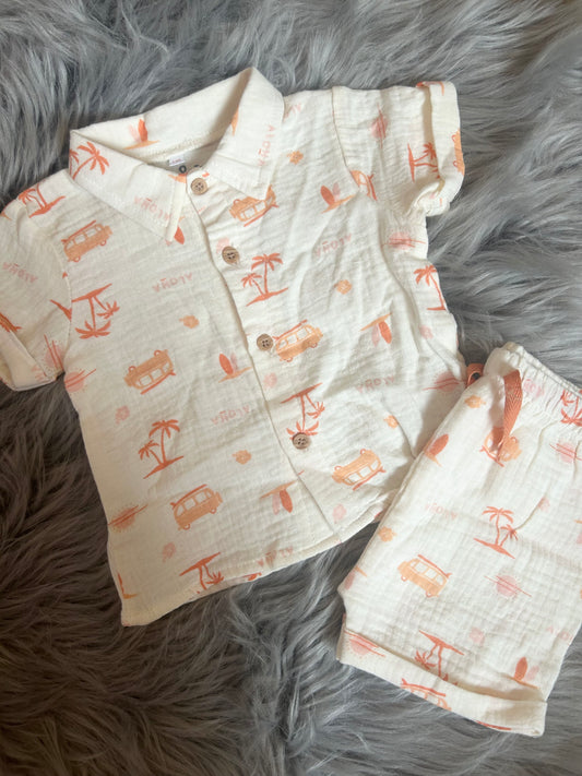 Tropical top & short set