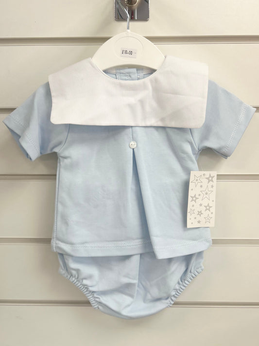 Blue bib set