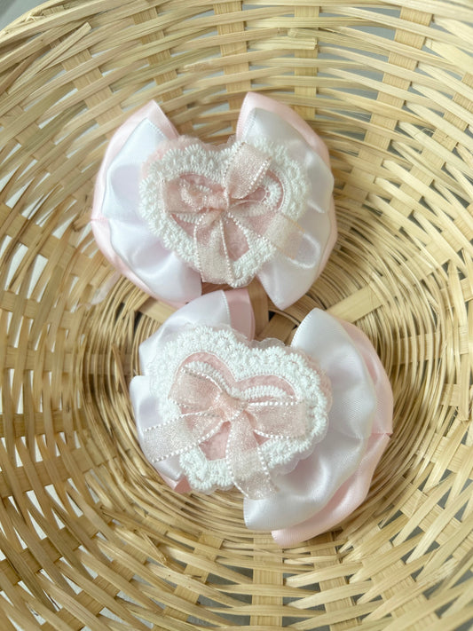 Double heart piggies 3.5”