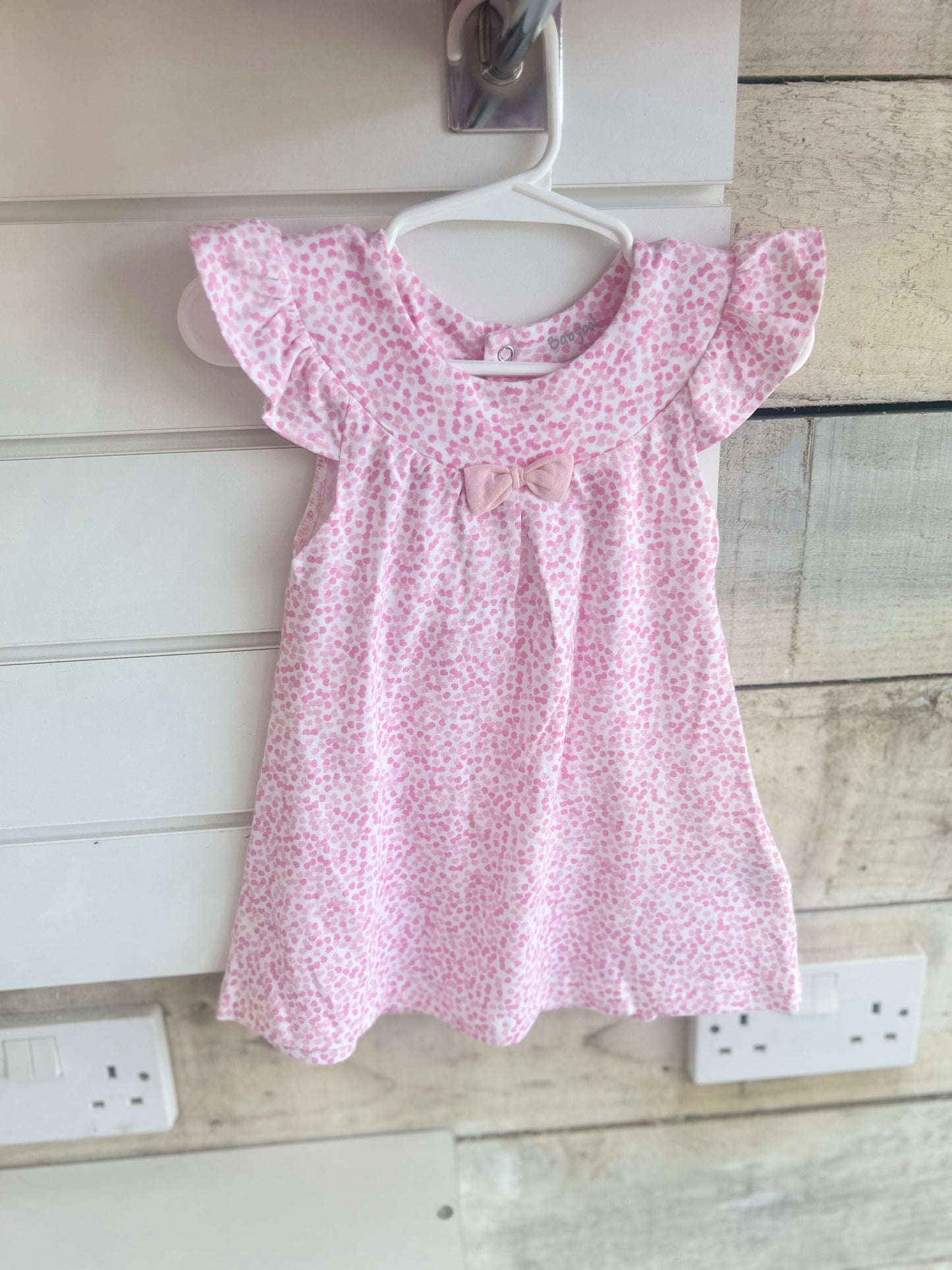 Girls spotty heart dress